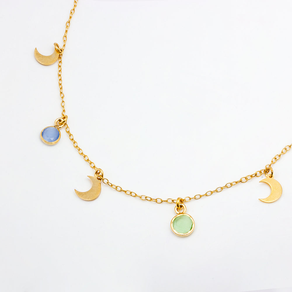 Choker Multicolor y lunas