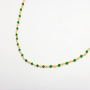 Choker Onyx verde